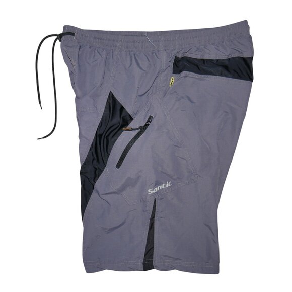 Santic Men's 3D Padded Cycling 2 in 1 Cargo Shorts Size XL MTB Riding Bicycle - Picture 1 of 10